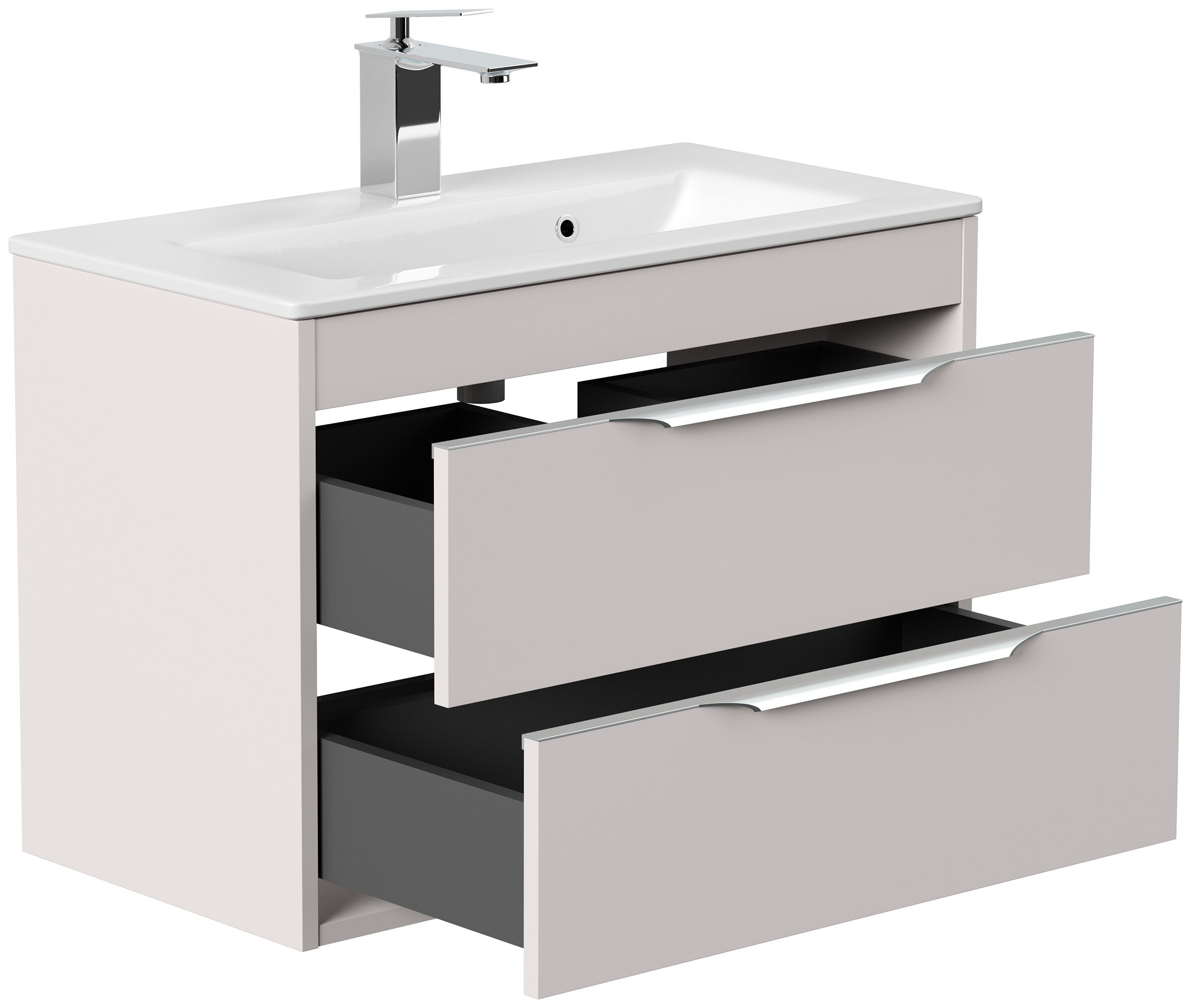 Badmöbel Elements 80 Slimline SoftClose kaschmir