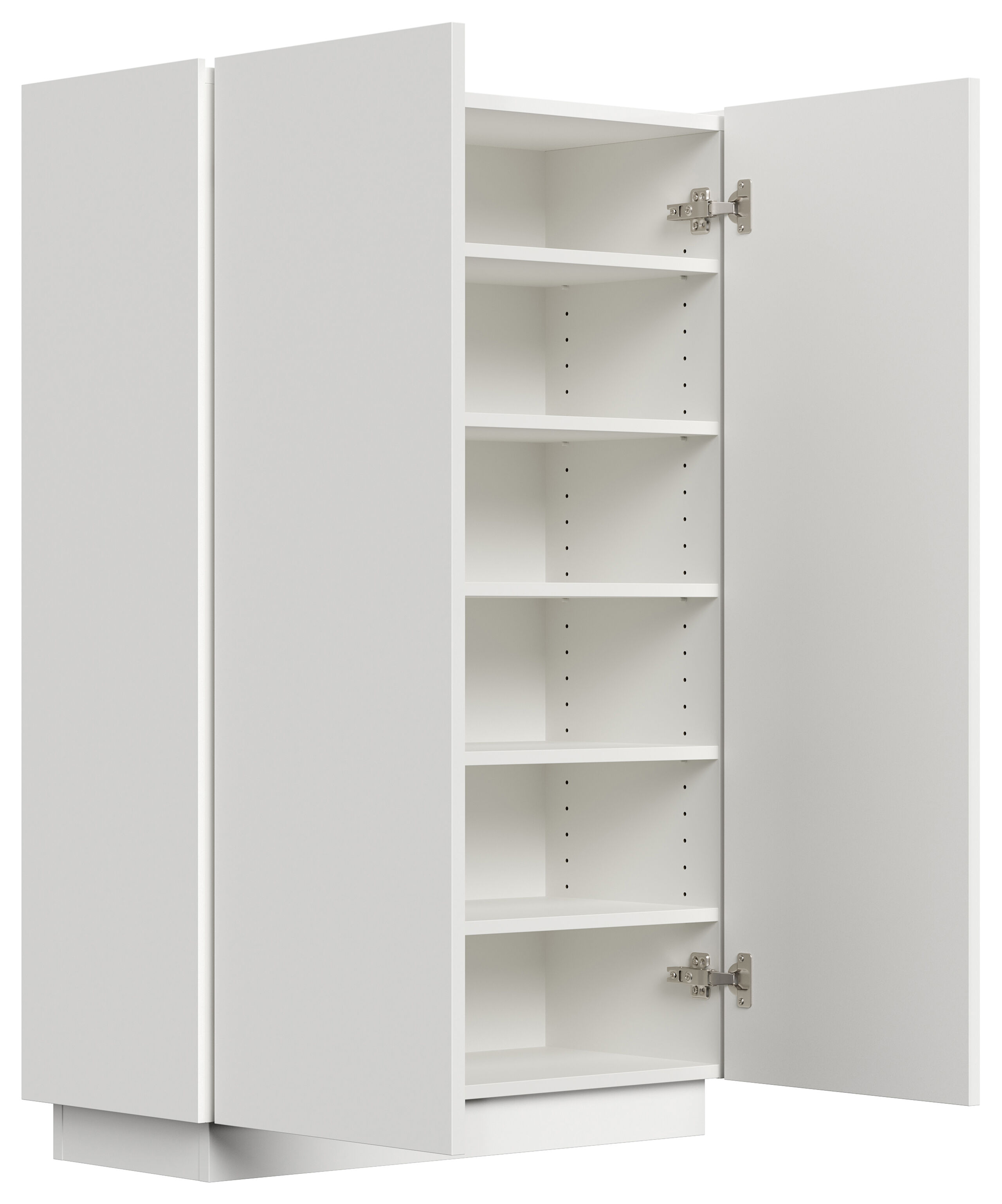 Raumwunder Sideboard Kommode Galaxy M 2 Türen Softclose flexible Böden weiß hgl