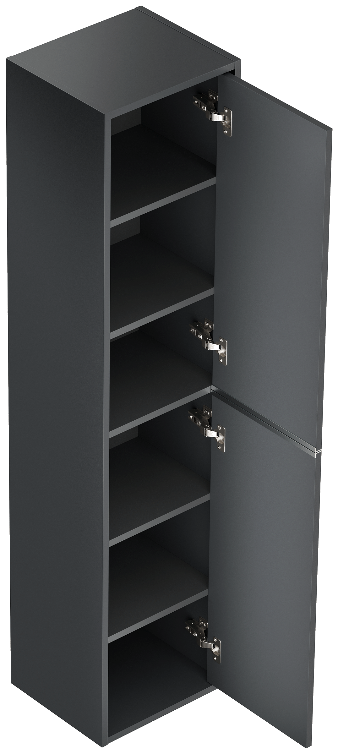 Hochschrank Elements 35x150cm Softclose Türen grafit