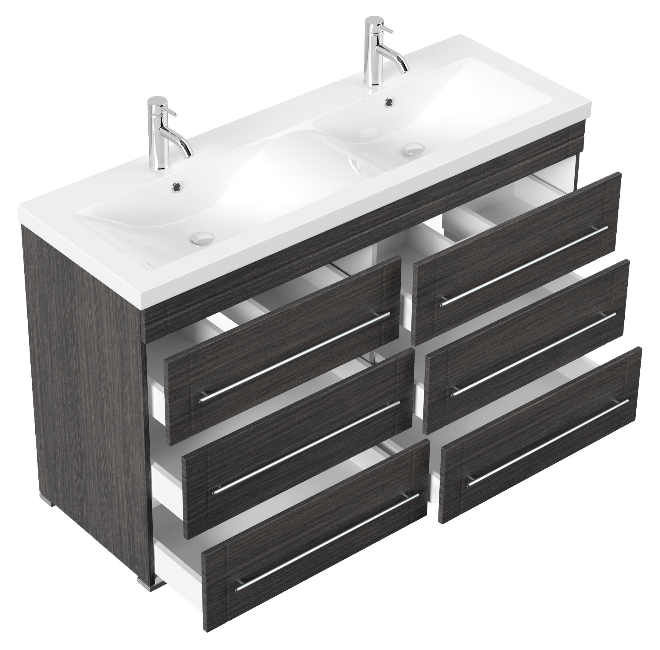 Stand Badmöbel Gallo Modern SoftClose anthrazit