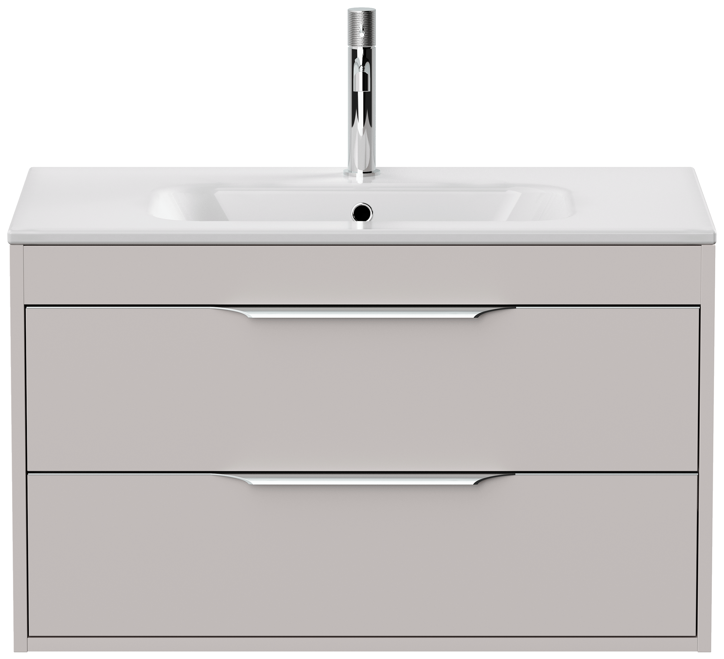 Badmöbel Elements 80 SoftClose kaschmir inkl. Kosmetikeinsatz