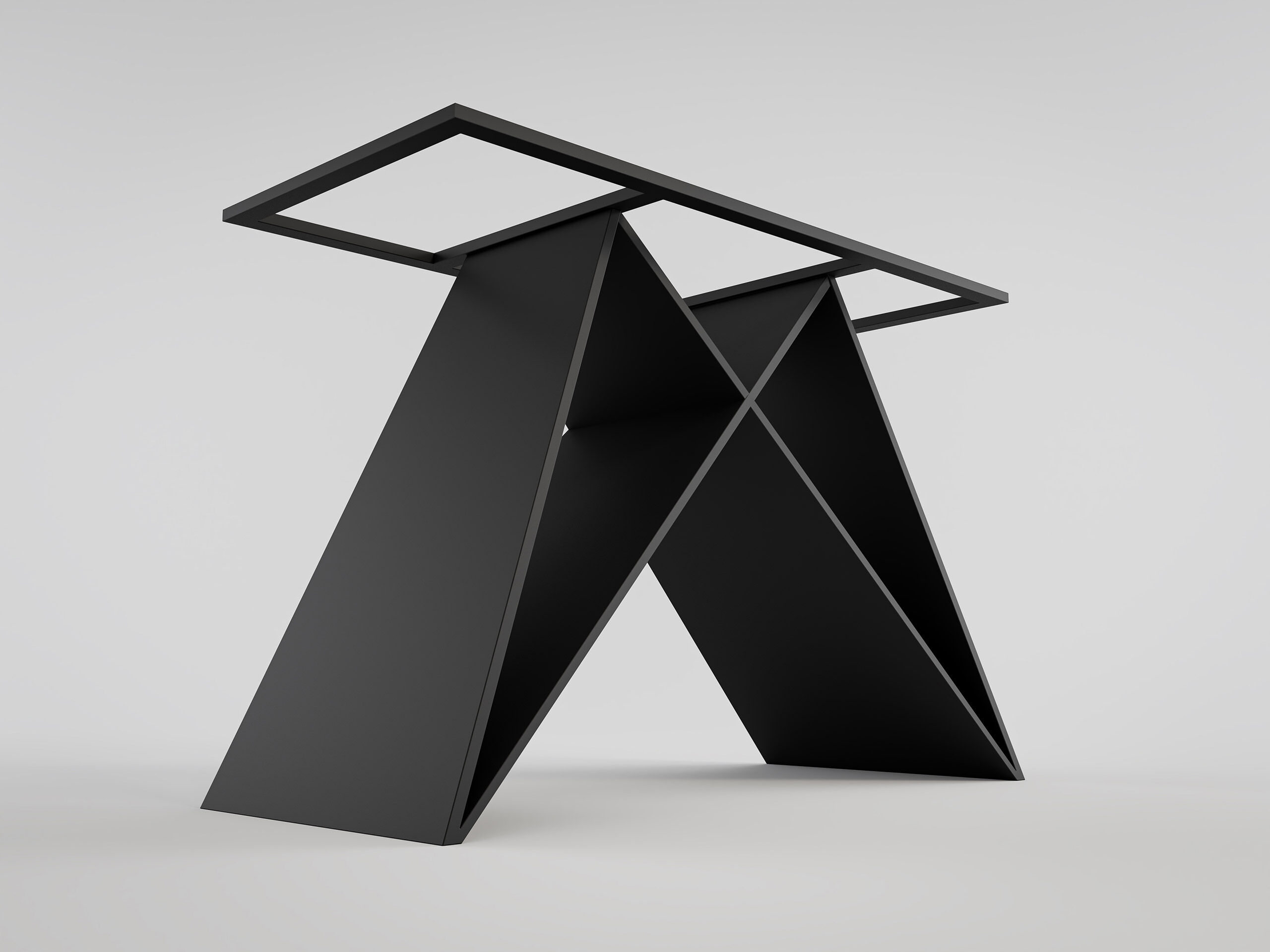 Designer Tischgestell Comodi DIY Esszimmer Tischgestell aus Metall schwarz